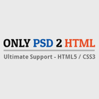 Only PSD 2 HTML icon