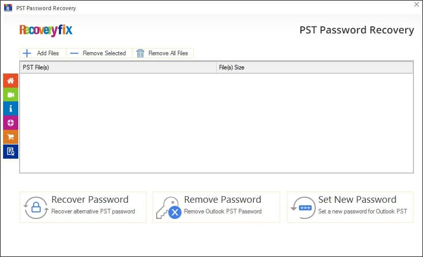 RecoveryFix PST Password Recovery