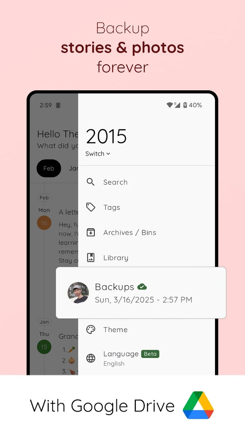 StoryPad - Timeline Diary screenshot