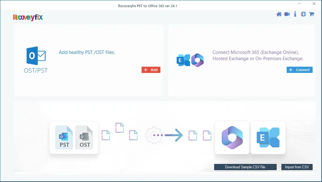 Recoveryfix Import PST to Office 365
