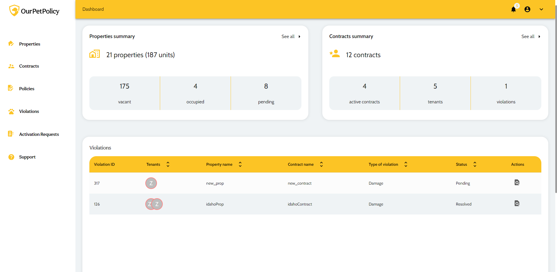OurPetPolicy screenshot