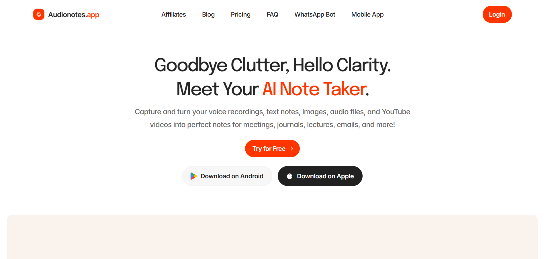 Audionotes screenshot