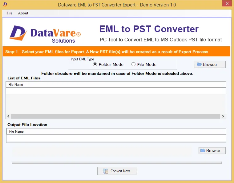 DataVare EML to PST Converter