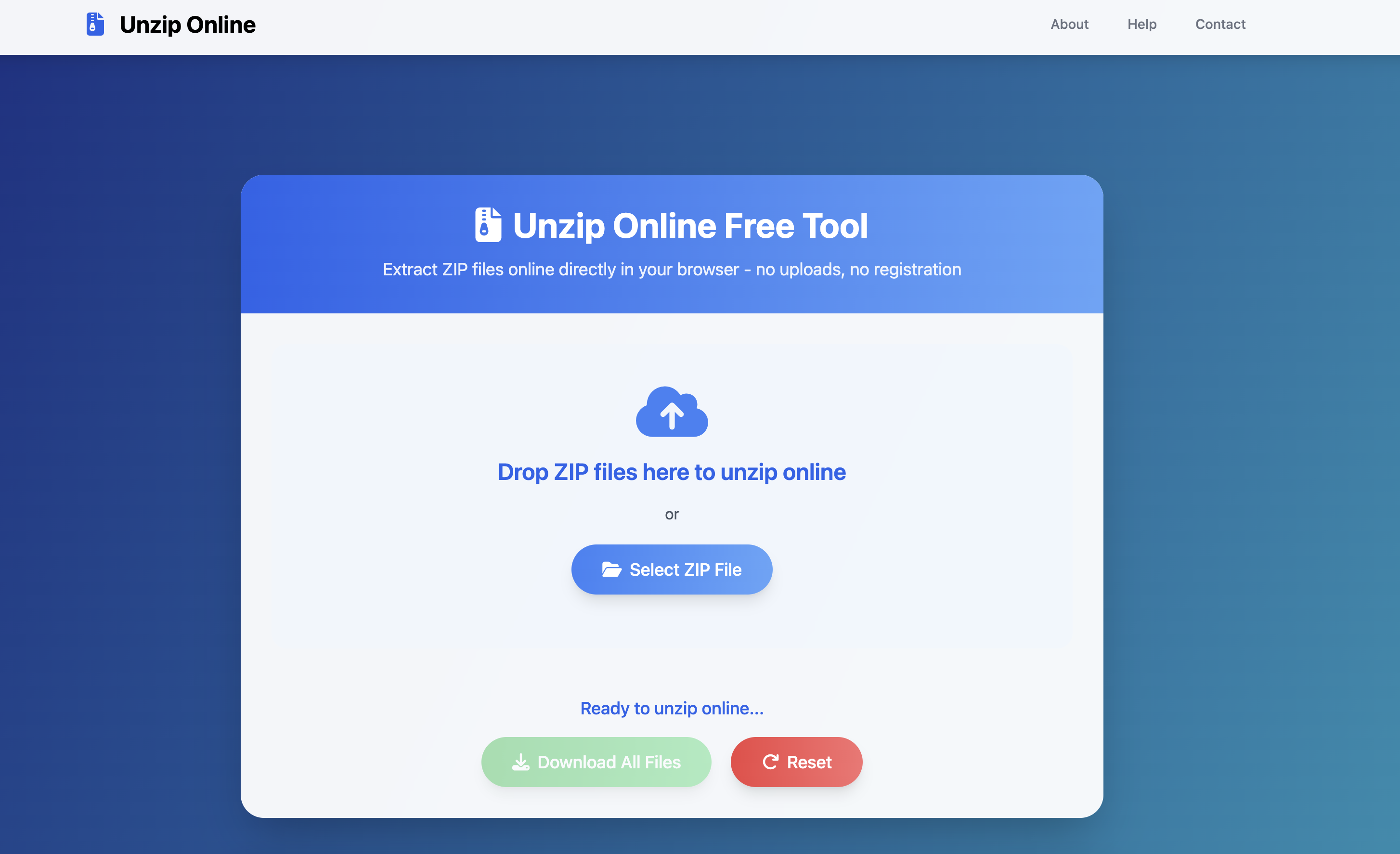 unzip online free