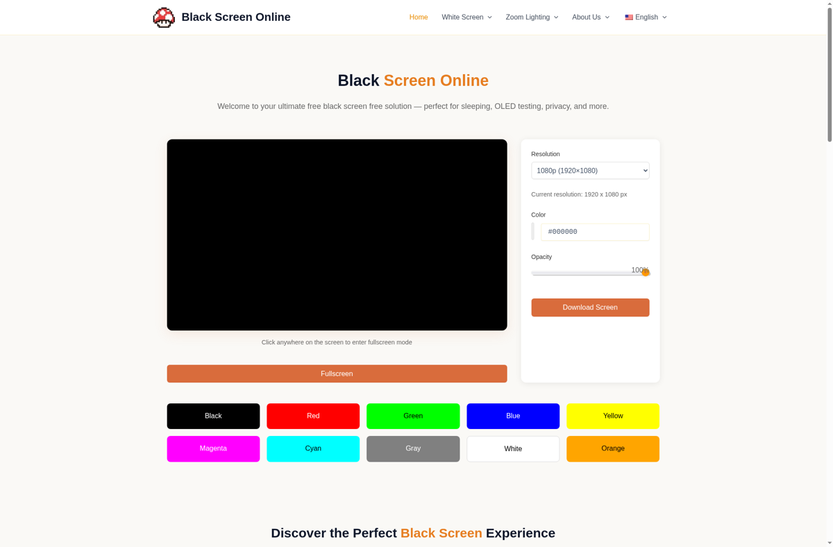 Black Screen Online