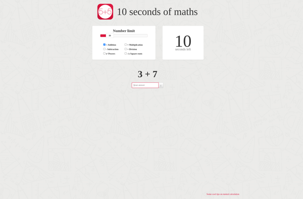 10 seconds of math image