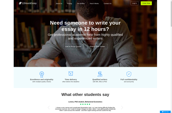 12HoursEssay Editing Software image