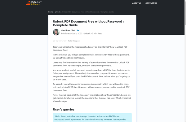 3Steps PDF Unlocker image