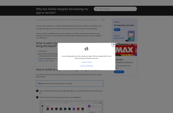 Adobe Edge Animate screenshot