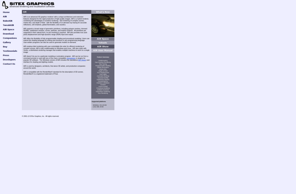 AIR 3D Graphics Renderer screenshot