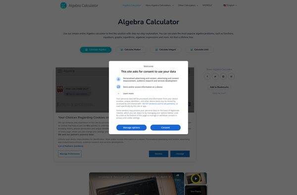 Algebra Calculator image