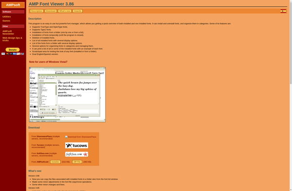 AMP Font Viewer image