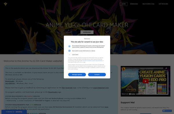Anime Yu-Gi-Oh! Card Maker image