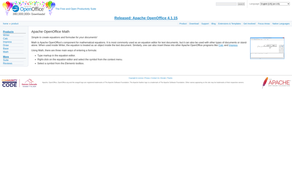 Apache OpenOffice Math image