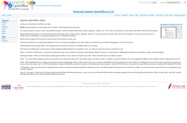 Apache OpenOffice Writer image