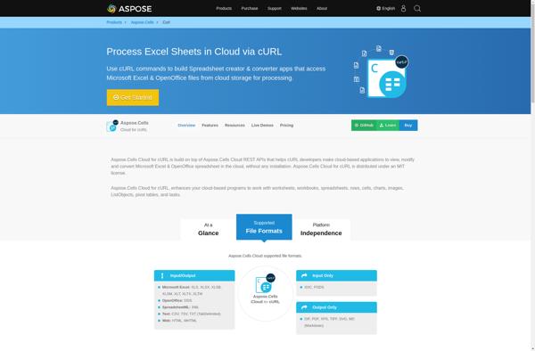 Aspose.Cells for Cloud screenshot