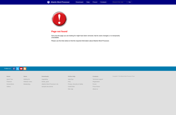 Atlantis Word Processor image