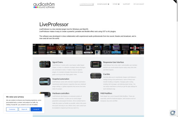 audioström LiveProfessor screenshot