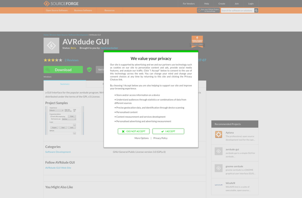 AVRdude GUI image