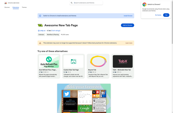 Awesome New Tab Page image