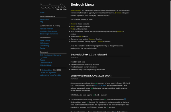 Bedrock Linux image