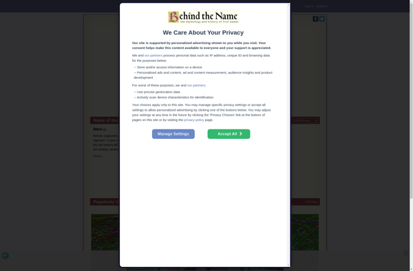 Behind the Name (web) screenshot