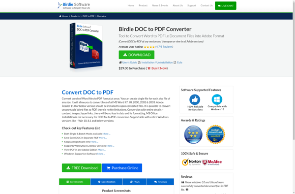 Birdie DOC to PDF Converter image