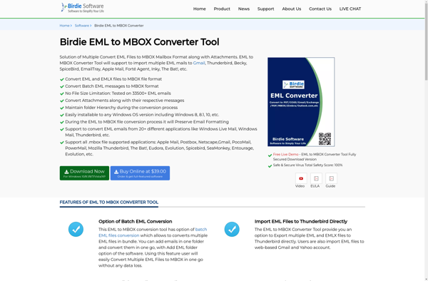Birdie EML to MBOX Converter image