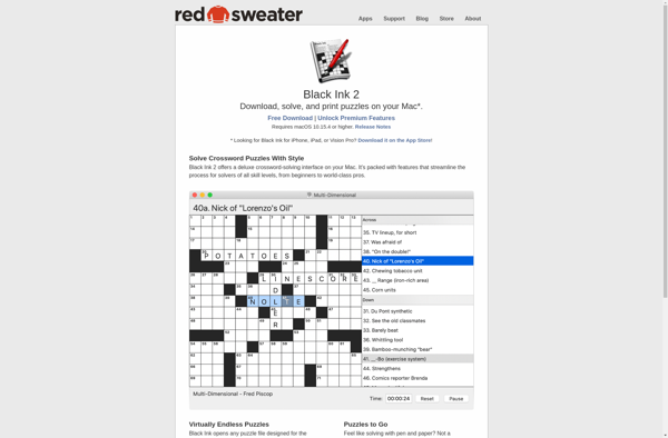 Black Ink Crossword Puzzles image