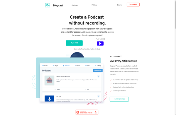 Blogcast screenshot