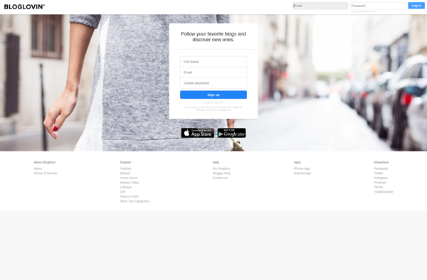 Bloglovin’ screenshot