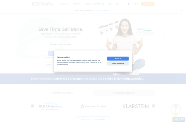 BlueWinston.com screenshot