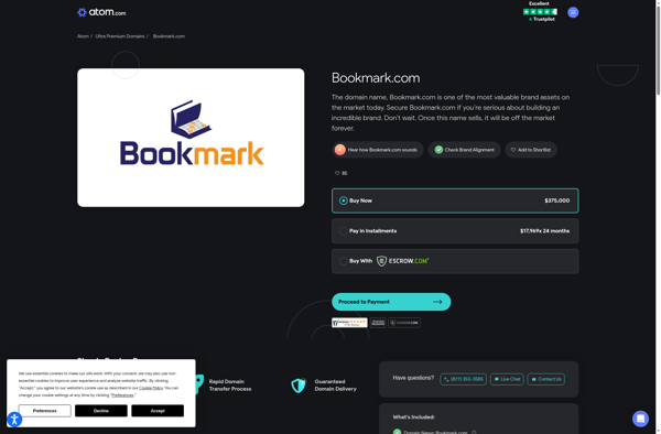 Bookmark.com screenshot