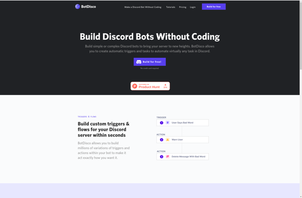 BotDisco (No-Code Discord Bot) image