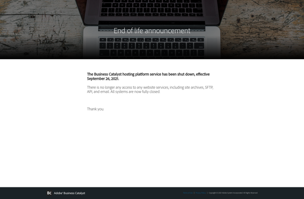 Business Catalyst screenshot