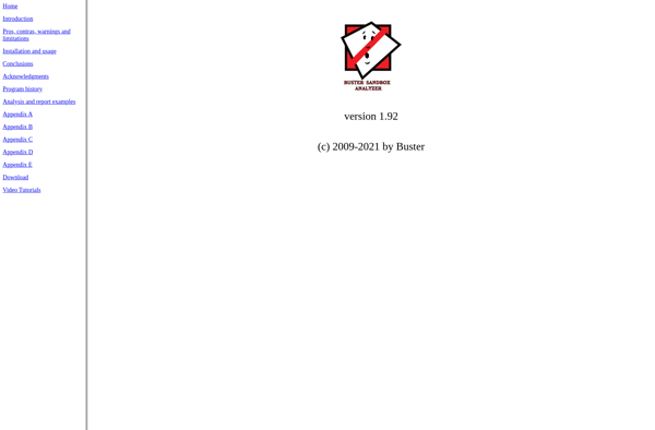 Buster Sandbox Analyzer image