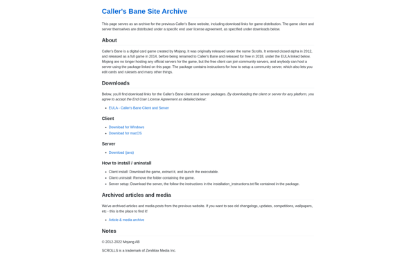 Caller's Bane screenshot