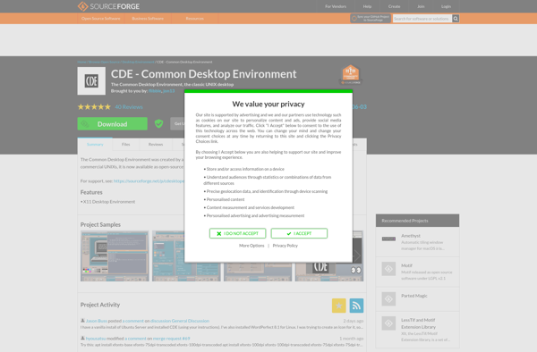 CDE (Common Desktop Environment) image