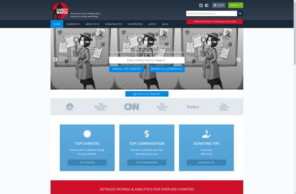 CharityWatch screenshot