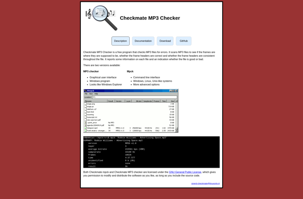 Checkmate MP3 Checker image