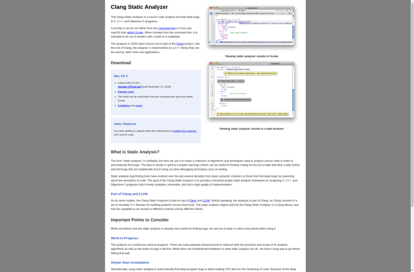 Clang Static Analyzer image