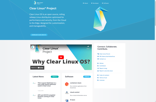 Clear Linux image