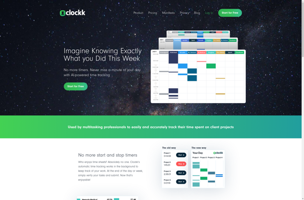 Clockk.com screenshot