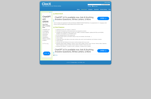 ClocX screenshot