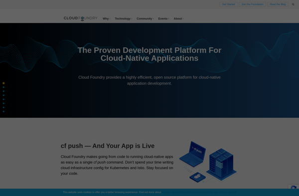 Cloud Foundry screenshot