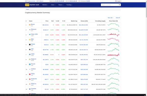 CoinMarketSum image