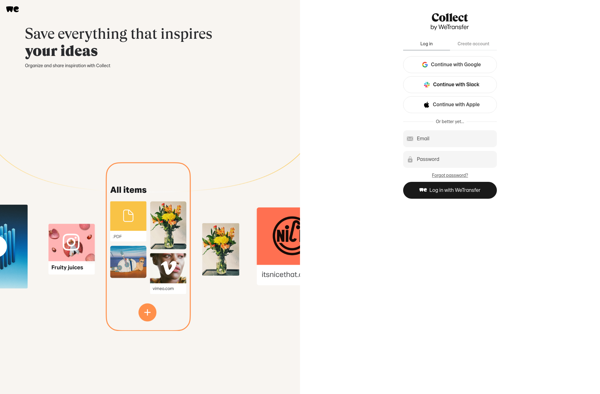 Collect by WeTransfer image