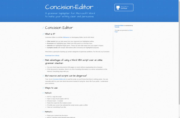 Concision Editor image