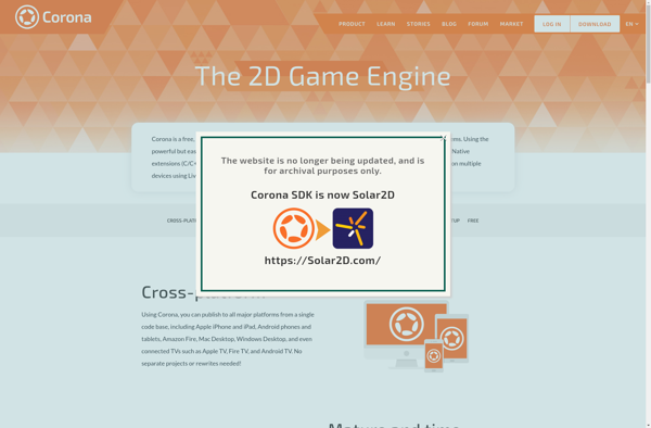 Corona SDK screenshot