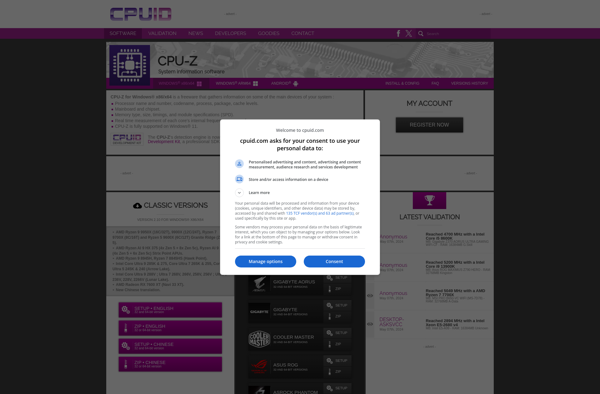 CPU Z System Information Utility Sugggest